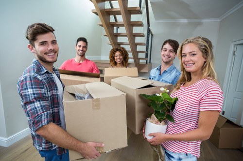Unpacking boxes into a new Highbury property room by room