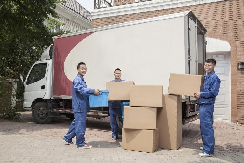 Furniture being handled carefully during a Highbury house move