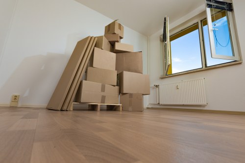 Professional man with van assisting with a household move in Highbury