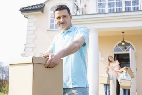 Movers helping with a home move in Highbury