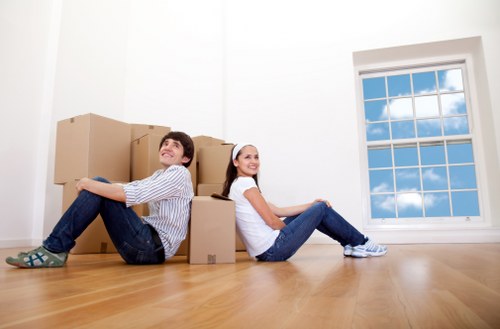 Highbury Removals team assisting clients with their move
