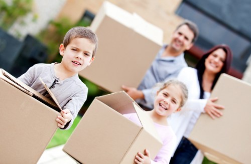 Local van service assisting a business or office move in Highbury