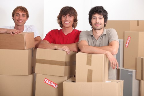 Professional team planning an office relocation