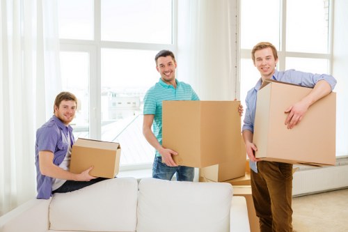 Professional packers from Highbury Removals at work