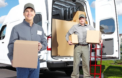 Loading furniture for a Highbury flat move