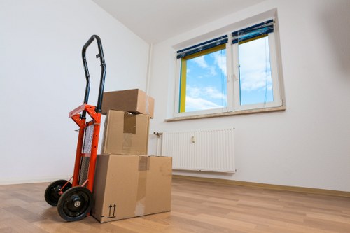 Highbury removalists assembling furniture at new home